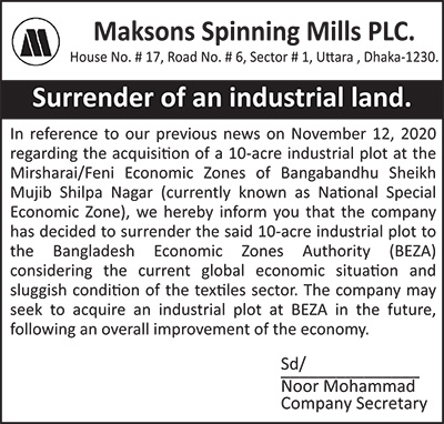 Maksons Spinning Mills Plc