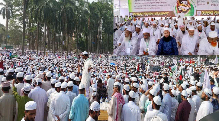 সোহরাওয়ার্দী উদ্যানে হেফাজতের মহাসমাবেশে নেতাকর্মীদের ঢল