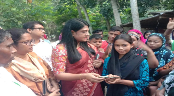 নগরকান্দায় সরকারি আশ্রায়ণ কেন্দ্রে  উপজেলা নির্বাহী কর্মকর্তার আকস্মিক পরিদর্শন