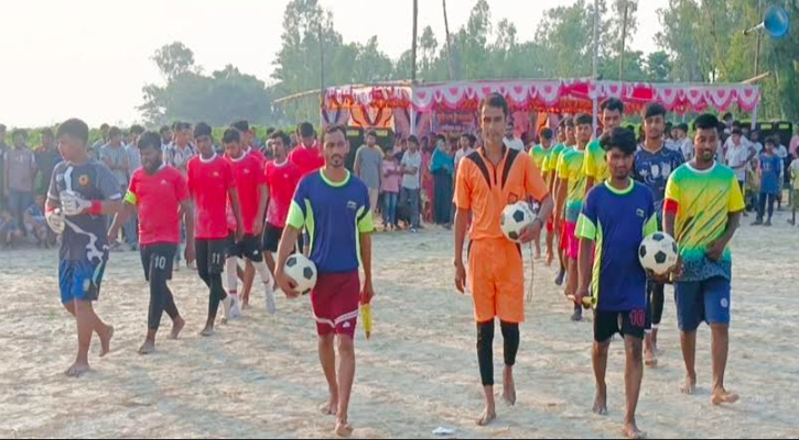 রাইজিং স্টারস গোল্ড কাপ ফুটবল টুর্নামেন্টে আর এইচ ফুটবল একাদশের জয়