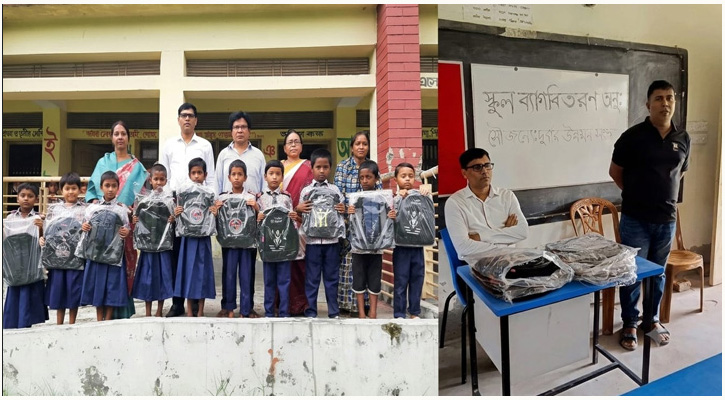 চিতলমারীতে শিক্ষার্থীদের মাঝে স্কুল ব্যাগ বিতরণ