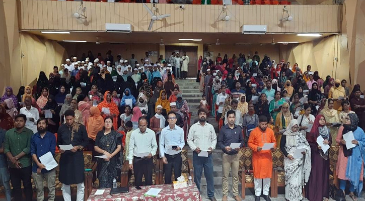 সাতক্ষীরায় ‘জুলাই পুনর্জাগরণে সমাজ গঠন’ শপথ অনুষ্ঠানে লাখো কণ্ঠে ঐক্য ঘোষণা