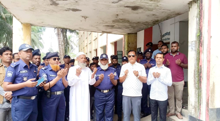 পিরোজপুরে পুলিশ লাইন্স ফোর্স ব্যারাক ভবনের সংস্কার কাজের উদ্বোধন