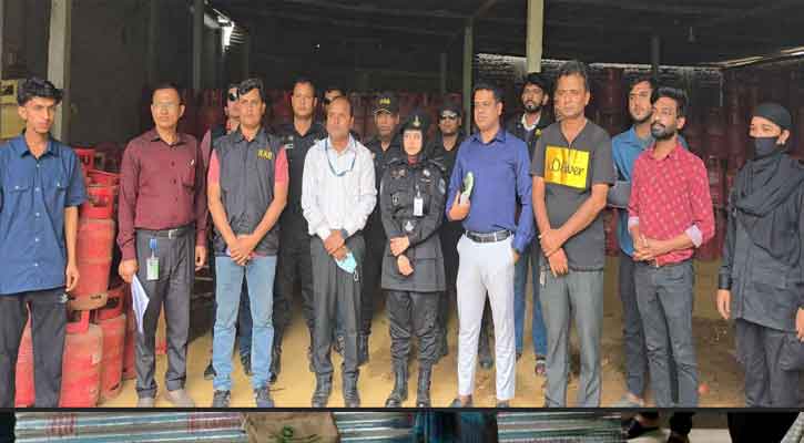 ভালুকায় গ্যাস সিলিন্ডার ২২০ টাকা বেশি দরে বিক্রি করায় জরিমানা ‎