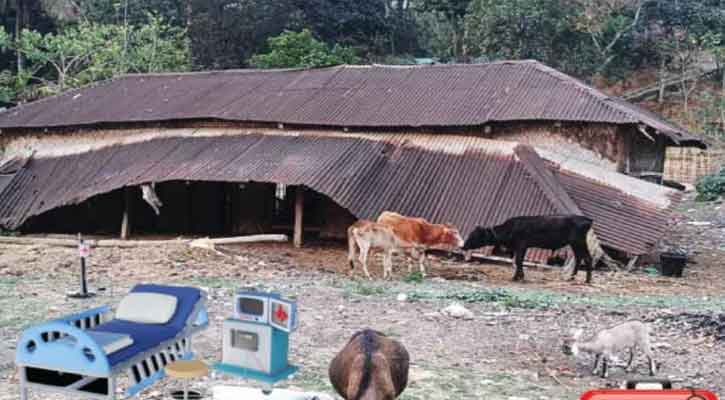 নিজেই বিধ্বস্ত ২০ হাজার মানুষের চিকিৎসা সেবা কেন্দ্রটি