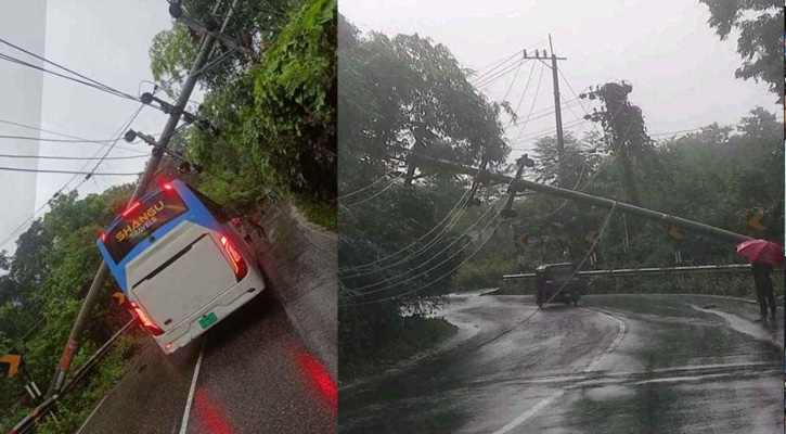 অতিবৃষ্টিতে খুঁটি হেলে পড়ায় অন্ধকারে বান্দরবান চার উপজেলা
