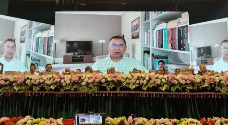 অন্তর্বর্তী সরকারের দায়িত্ব গণতান্ত্রিক সরকার প্রতিষ্ঠা করা : তারেক রহমান