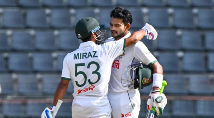 ৩০১ রানের লিড নিয়ে ইনিংস ঘোষণা বাংলাদেশের