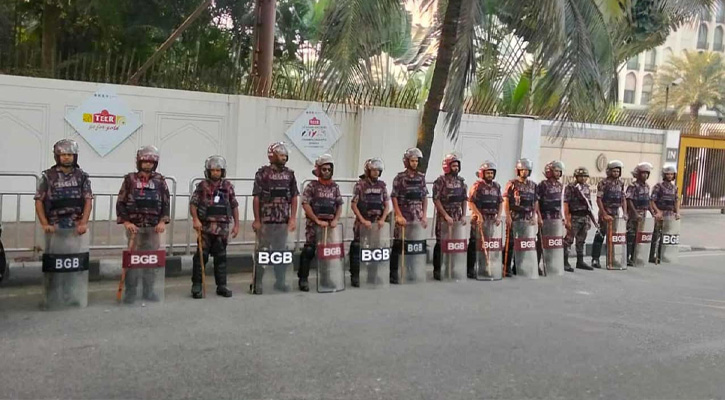 রাজধানী ও আশপাশের এলাকায় ১২ প্লাটুন বিজিবি মোতায়েন