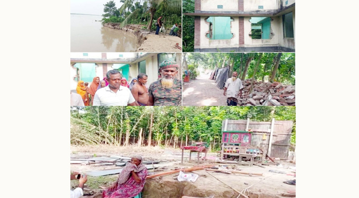 মাগুরার মহম্মদপুরের দুই গ্রামে শত শত মানুষের হাহাকার, টেকসই বাঁধের আকুল আকুতি