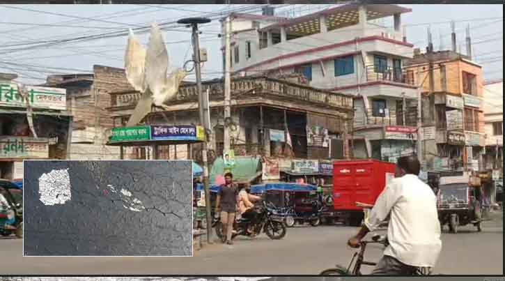 গলতে শুরু করেছে সড়কের পিচ, চুয়াডাঙ্গায় ৩৮.৫° তাপমাত্রা