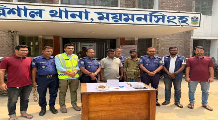 ত্রিশালে পুলিশের অভিযানে মাদকসহ দুই কারবারি আটক