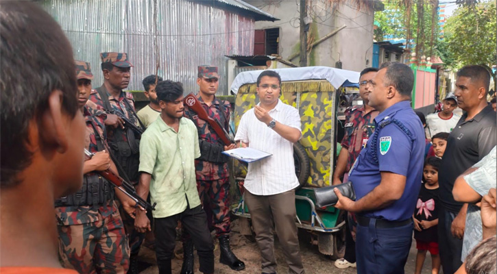 অবৈধভাবে বালু উত্তোলন, একজনকে ছয় মাসের কারাদন্ড
