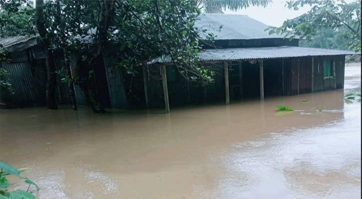 ‎ময়মনসিংহে  টানা বৃষ্টি ও উজানের পাহাড়ি ঢলে প্লাবিত ২০ গ্রাম
