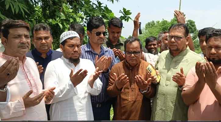 নগরকান্দায় তালমা-মানিকদী খাল পুনঃ খনন কাজের উদ্বোধন