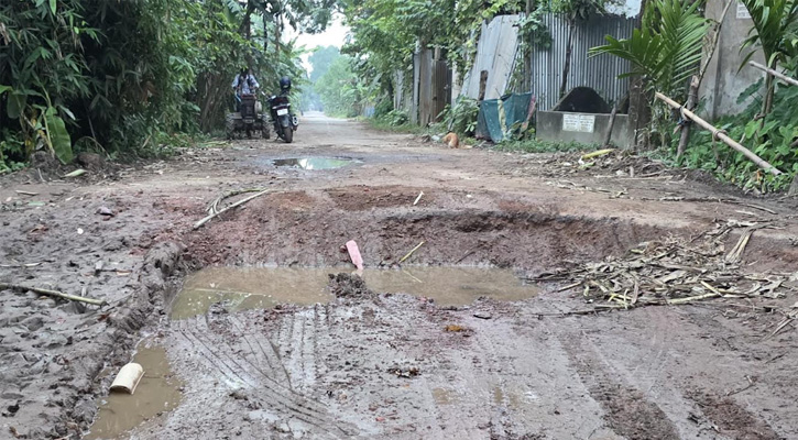 ঘোড়াশাল পৌরসভার  সড়কে জনদুর্ভোগ: দ্রুত সংস্কারের জোর দাবি এলাকাবাসীর
