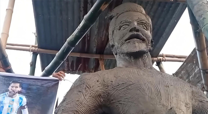 মুকসুদপুরে মেসি-ভালোবাসার অনন্য নিদর্শন