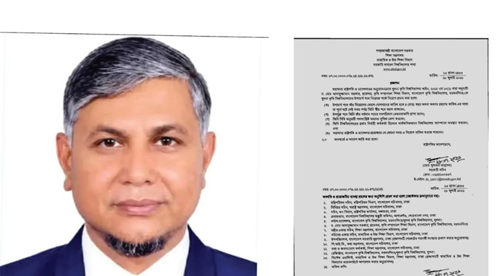 খুলনা কৃষি বিশ্ববিদ্যালয়ের নতুন ভিসি অধ্যাপক আসাদুজ্জামান সরকার