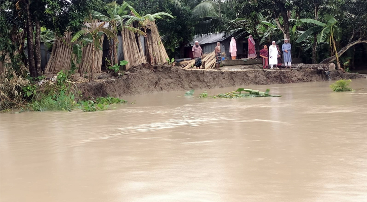 আড়িয়াল খাঁ নদ অববাহিকার সমীক্ষা আটকে, ভাঙনে বিলীন হচ্ছে বসতভিটা ও জমি