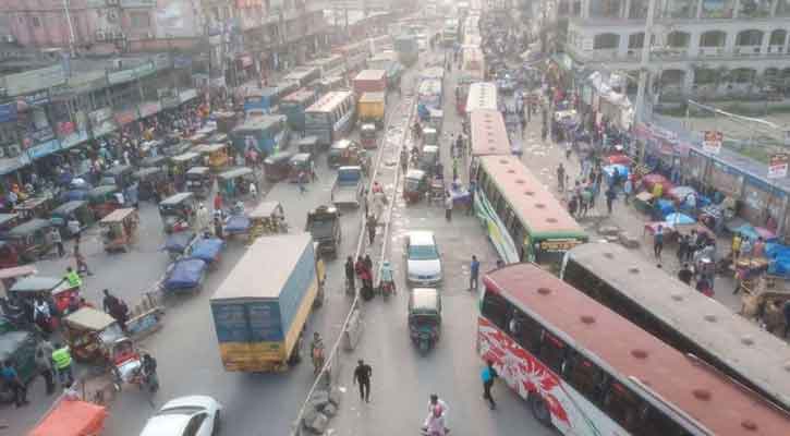 গাজীপুরে মহাসড়কে ২০ কিলোমিটার যানজট, ঘণ্টার পর ঘণ্টা ভোগান্তি