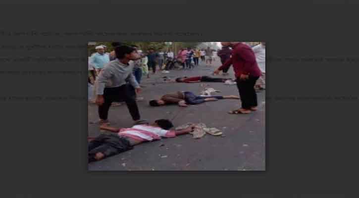 চট্টগ্রামের ফটিকছড়িতে  বাসের ধাক্কায়  মোটরসাইকেল   আরোহীর প্রাণহানি  কয়েকজন  আহত