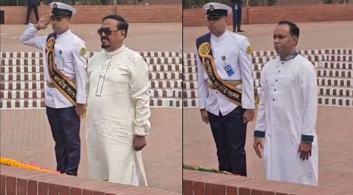 জাতীয় স্মৃতিসৌধে স্পিকার ও ডেপুটি স্পিকারের শ্রদ্ধা নিবেদন