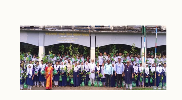 রামপালের ঐতিহ্যবাহী বিদ্যাপীঠ ফয়লাহাট কামাল উদ্দিন মাধ্যমিক বিদ্যালয়ে ৭০০ শিক্ষার্থী পেলো ফলজ ও বনজ বৃক্ষ