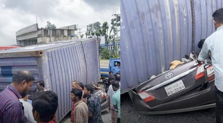 কুমিল্লায় লরিচাপায় প্রাইভেটকারের ৪ আরোহী নিহত