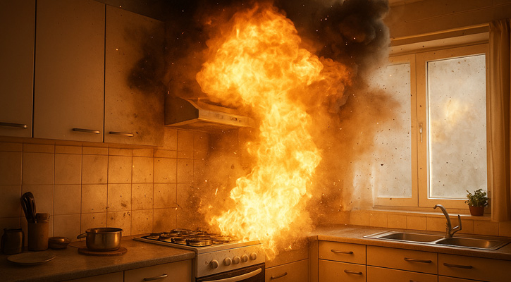 আগারগাঁওয়ে গ্যাস লিকেজে বিস্ফোরণ, একই পরিবারের ৬ জন দগ্ধ