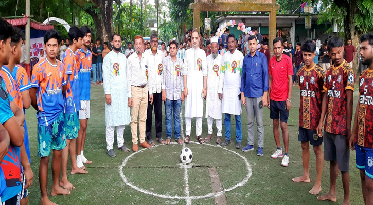 মাধবপুর স্পোটিং ক্লাব কর্তৃক আয়োজিত মিনি ফুটবল টুর্নামেন্টেের শুভ উদ্বোধন
