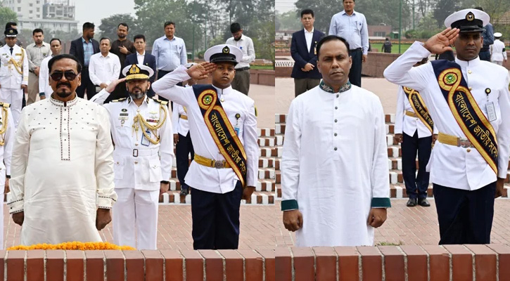 জাতীয় স্মৃতিসৌধে স্পিকার ও ডেপুটি স্পিকারের শ্রদ্ধা নিবেদন