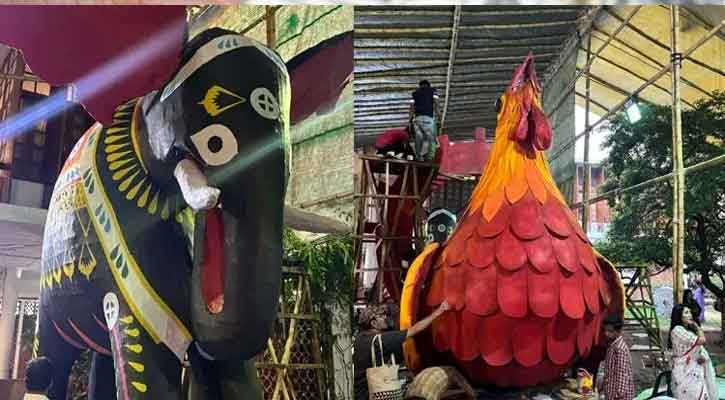 রঙে রঙে সাজছে চারুকলা, অপেক্ষা নববর্ষের