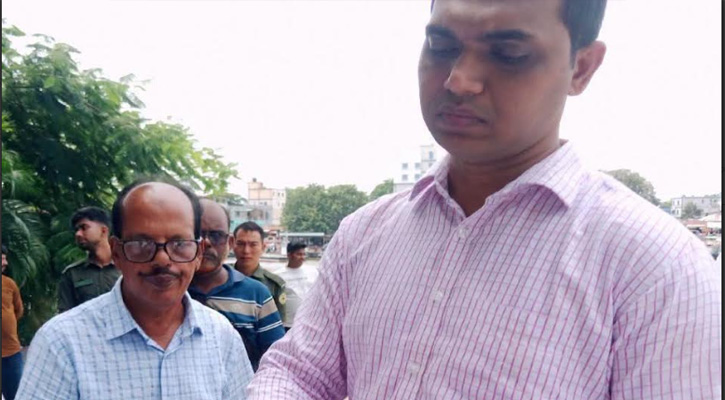 নবীনগরে তিতাসের পাড় অবৈধ ভাবে ভরাট করায় মোবাইল কোর্টে জরিমানা
