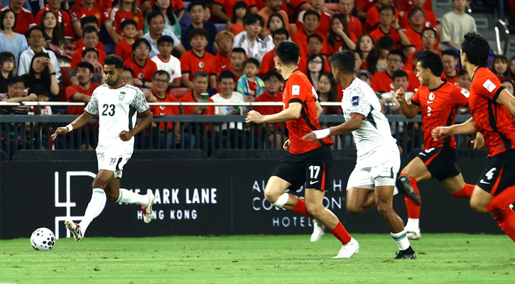 আশা জাগিয়েও হংকংয়ের বিপক্ষে ড্র করলো বাংলাদেশ