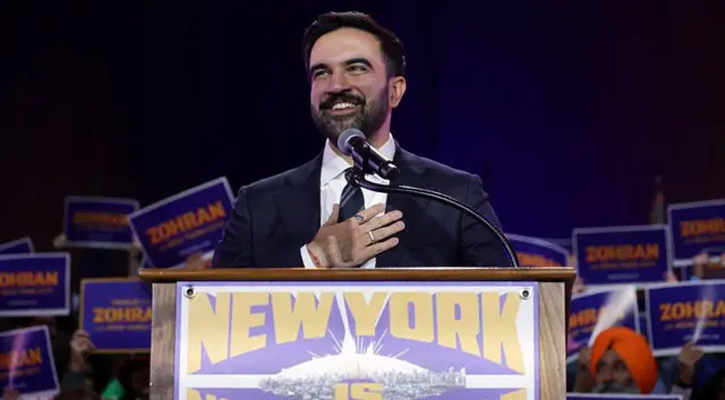 নিউইয়র্কের প্রথম মুসলিম মেয়র হলেন জোহরান মামদানি