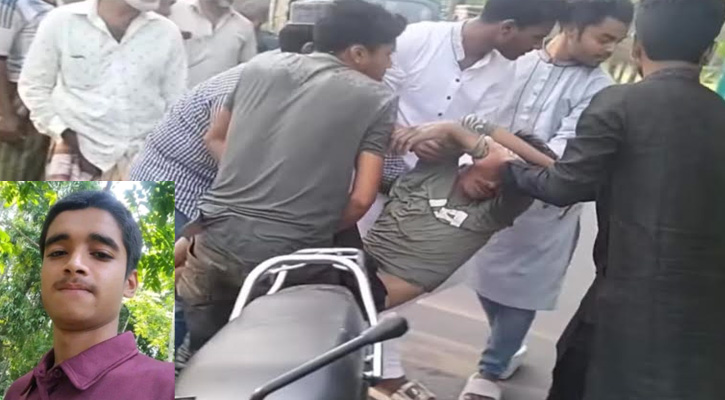 বিদ্যুতের খাম্বার সাথে ধাক্কায় প্রান গেল চালক বন্ধুর