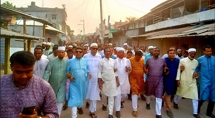 রাঙ্গাবালীতে বিএনপির ঈদ আনন্দ মিছিল
