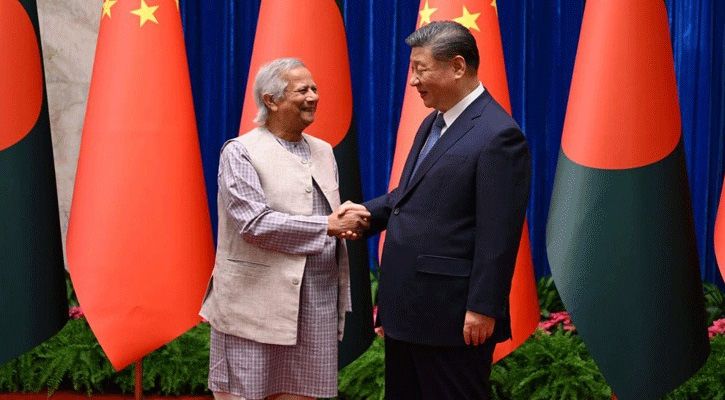 প্রধান উপদেষ্টার সঙ্গে বৈঠকে চীনা প্রেসিডেন্ট