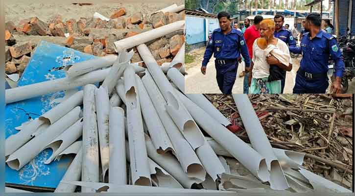 মান্দায় পুলিশের সহায়তার বসতবাড়িতে হামলা, ভাঙচুর ও লুটপাটের অভিযোগ