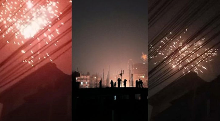 নিষেধাজ্ঞা উপেক্ষা করে রাজধানীজুড়ে ফুটছে পটকা-আতশবাজি