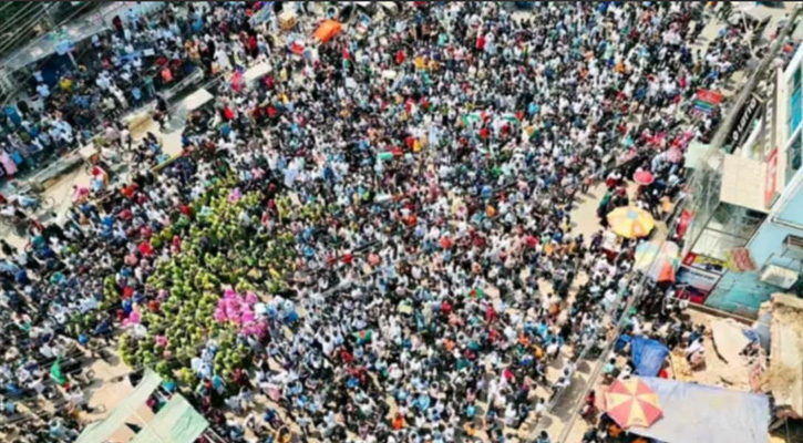 বগুড়ায় স্বাধীন ফিলিস্তিনের দাবিতে শিক্ষার্থীদের সমাবেশ