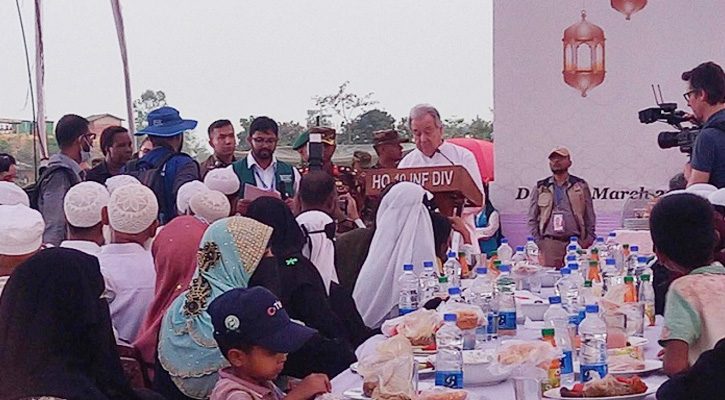 লাখো রোহিঙ্গার সঙ্গে ইফতারে প্রধান উপদেষ্টা ও জাতিসংঘ মহাসচিব