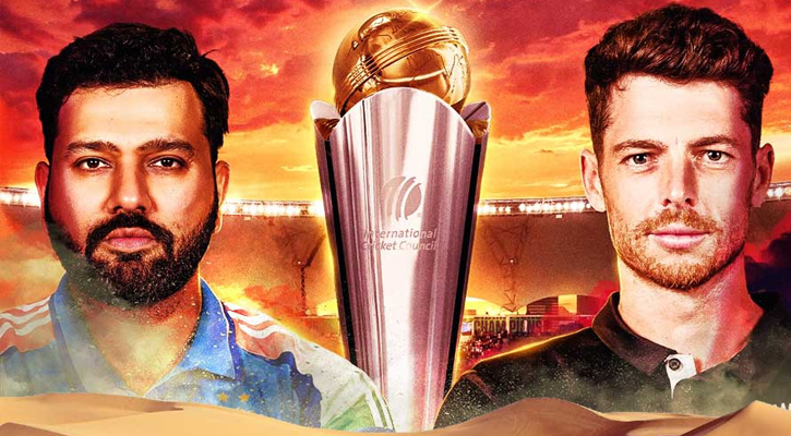 আজ চ্যাম্পিয়ন্স ট্রফির ফাইনালে ভারতের মুখোমুখি নিউজিল্যান্ড