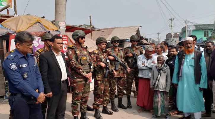 রামপাল নির্বাচন ঘিরে সেনাবাহিনী এবং পুলিশের  টহল জোরদার জনমনে স্বস্তি