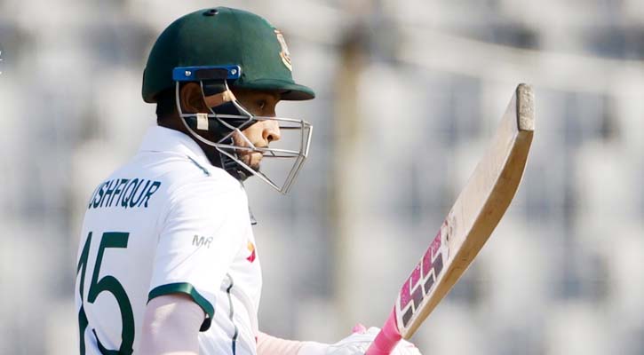 শততম টেস্টে সেঞ্চুরির অপেক্ষা বাড়লো মুশফিকের