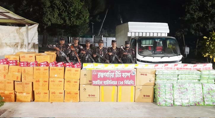 বিজয়নগরে কোটি টাকা মূল্যের  ভারতীয় চোরাই মালামাল আটক