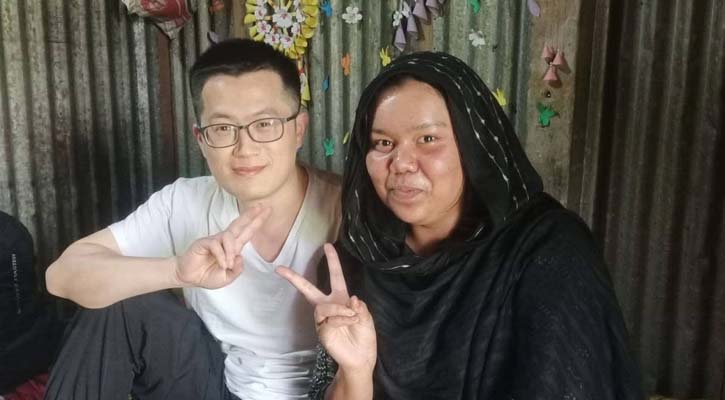 প্রেমের টানে মুন্সীগঞ্জ এসে বিয়ে করলেন ‍চীনা যুবক