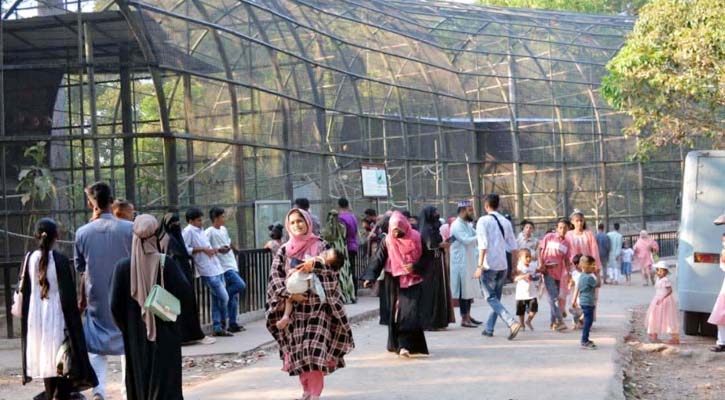 ঈদকে ঘিরে দর্শনার্থীদের ভীড় জমেছে ডুলাহাজারা সাফারি পার্কে