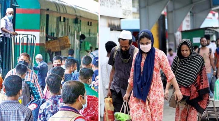 কমলাপুরে লোকারণ্য, সদরঘাটে স্বস্তির মধ্যেও বাড়তি ভাড়া