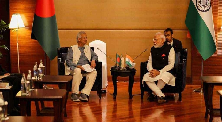 বৈঠকে বসেছেন ড. ইউনূস ও নরেন্দ্র মোদি
